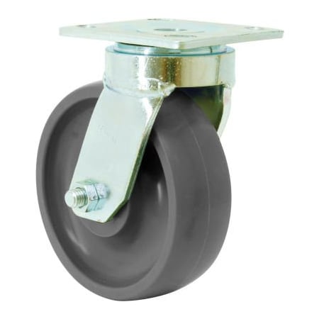 Rwm Casters 48 Series 6in GT Wheel Swivel Caster - 48-GTB-0620-S